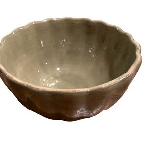Roscher Co Bellini Collection Green Earthenwear Bowl